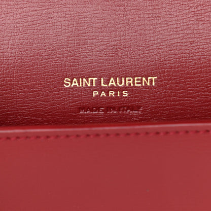 Saint Laurent Smooth Calfskin Monogram Phone Holder Crossbody Opyum Red 6 of 10