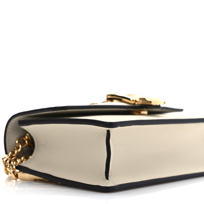 Gucci Calfskin Super Mini Sylvie Chain Shoulder Bag White 8 of 9