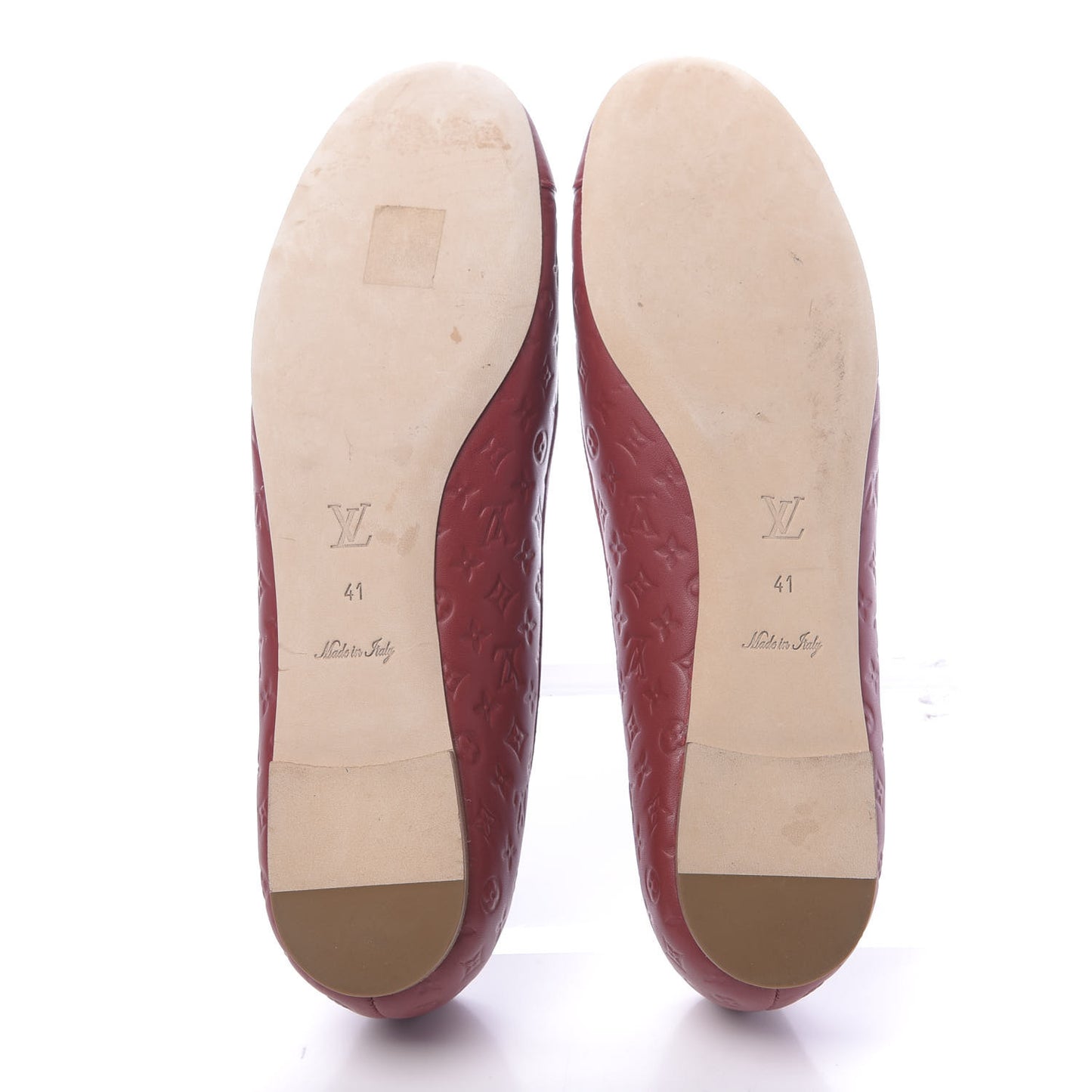 Calfskin Embossed Monogram Debbie Ballerina Flats 41