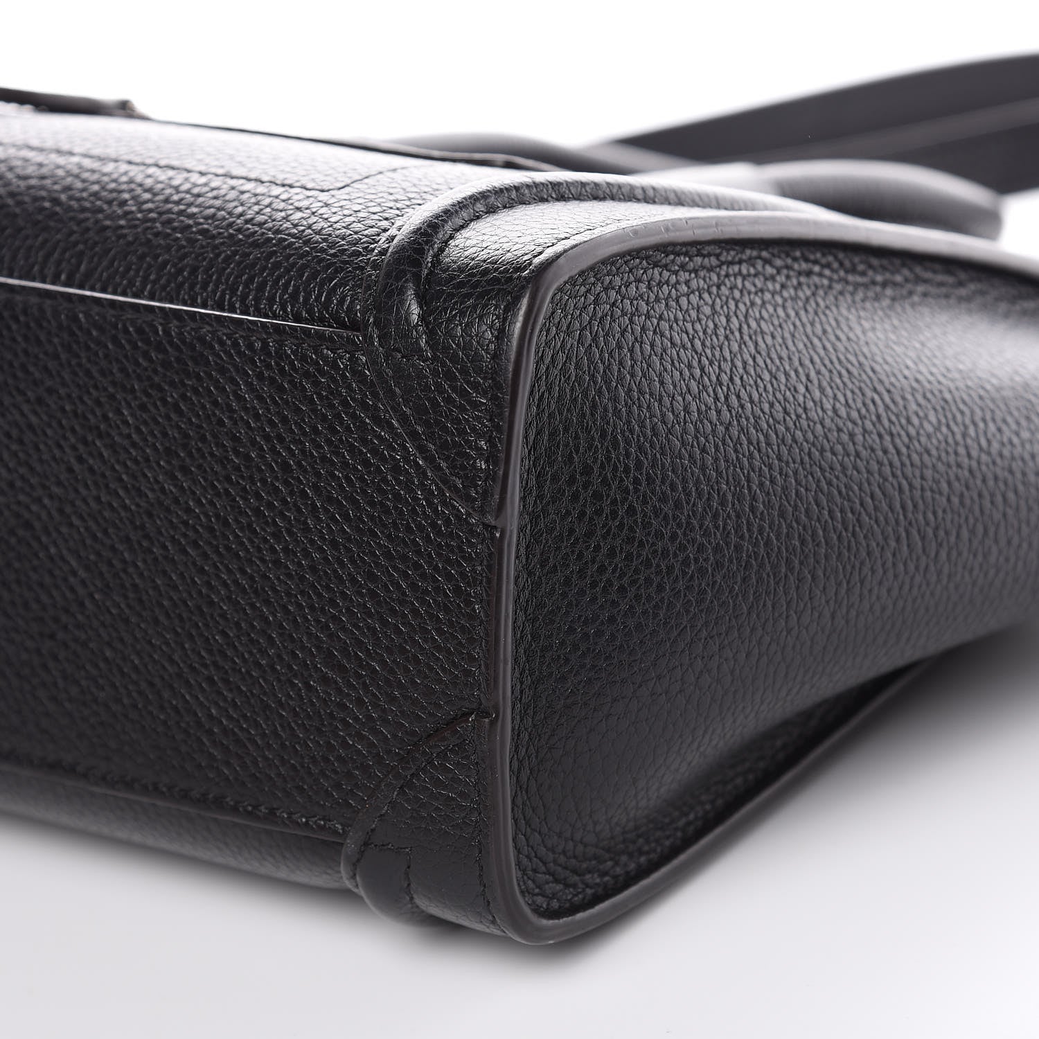 Celine Drummed Calfskin Nano Luggage Black 10 of 11