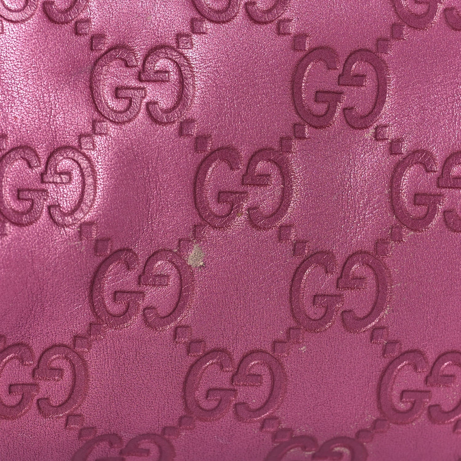 Gucci Metallic Soft Guccissima Large Heart Bit Charm Top Handle Tote Fresia Rose 25 of 26