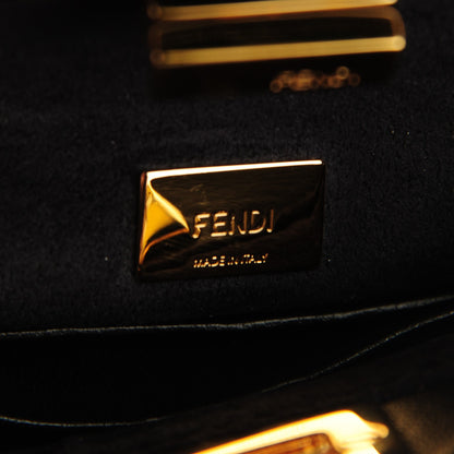 Fendi Nappa Micro Peekaboo Iconic Satchel Black 6 of 10