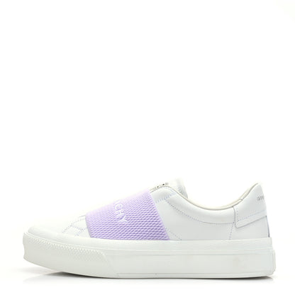 Givenchy Calfskin Band Logo Womens City Sport Sneakers 36.5 Lilac 1 of 8