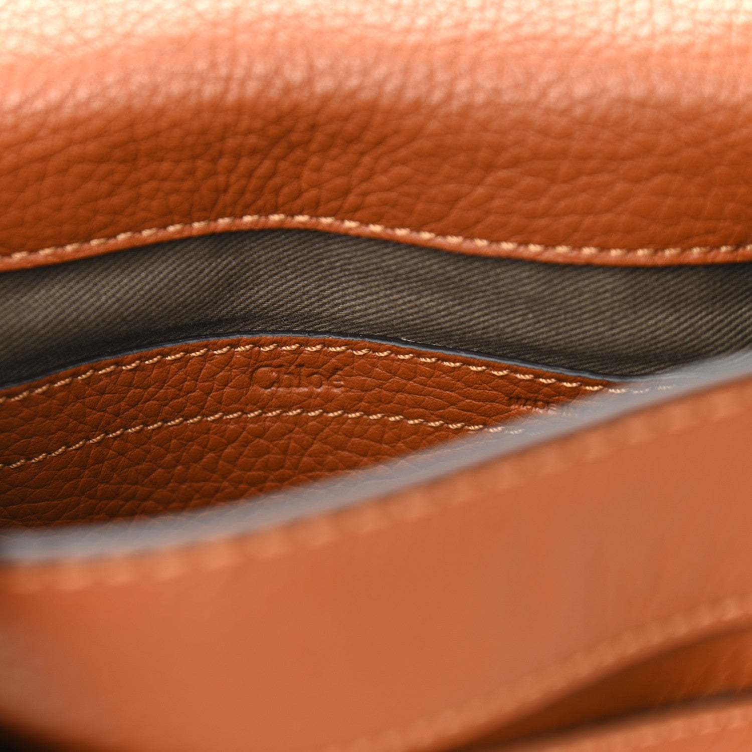Chloe Calfskin Mini Marcie Round Crossbody Bag Tan 7 of 10