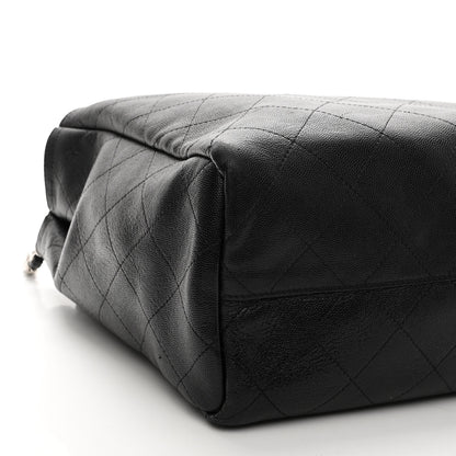 Chanel Caviar Stitched Large Shopping Tote Black 9 of 12