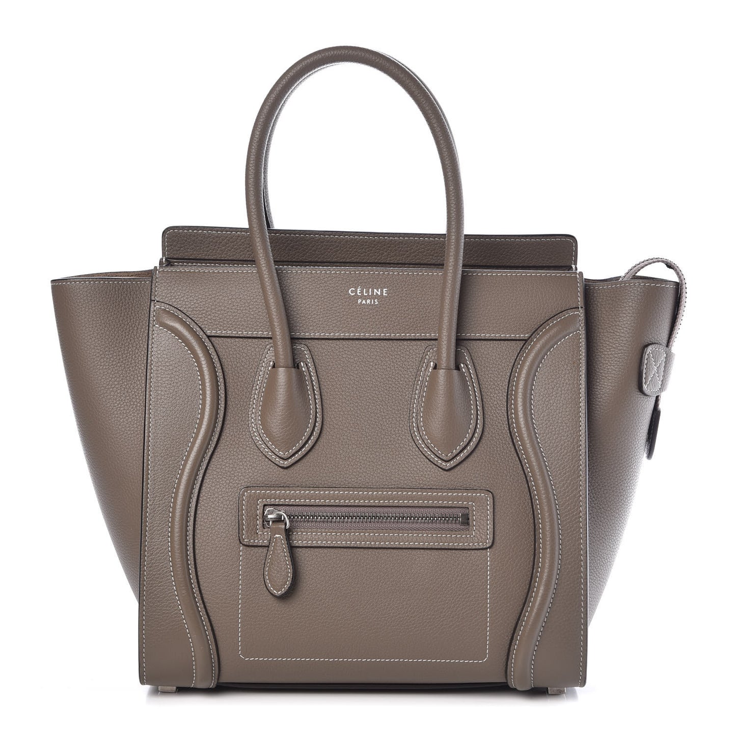 Drummed Calfskin Micro Luggage Souris
