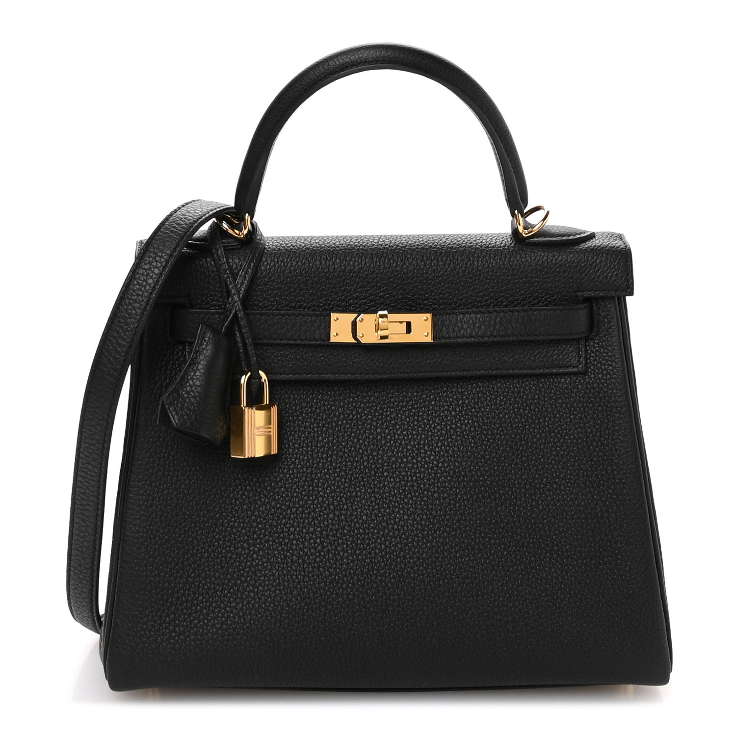 Hermes Togo Kelly Retourne 25 Black 1 of 11