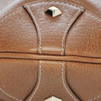 Gucci Calfskin Monogram Piston Lock Jackie O Hobo Tan 9 of 15