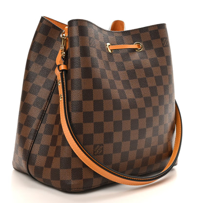 Louis Vuitton Damier Ebene Neonoe MM Safran 3 of 10
