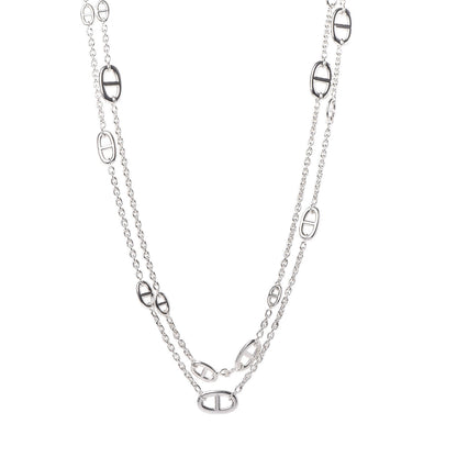 Hermes Sterling Silver Farandole Necklace 160 1 of 5