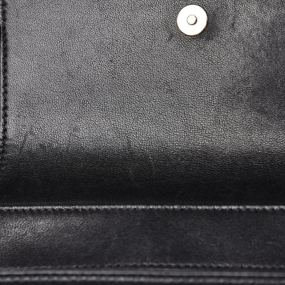 Chanel Sheepskin Quilted Vintage Mademoiselle Flap Blue Black 18 of 19
