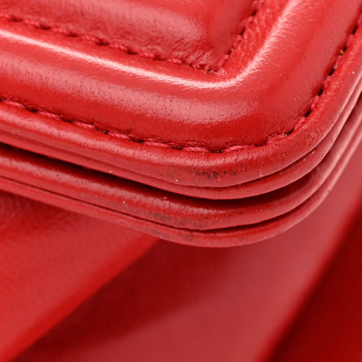 Chanel Lambskin Quilted Medium Boy Flap Red 12 of 12