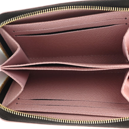 Louis Vuitton Damier Ebene Studded Zippy Coin Purse Rose Ballerine 5 of 9