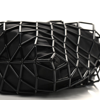 Prada Satin Net Chain Bag Black 6 of 7