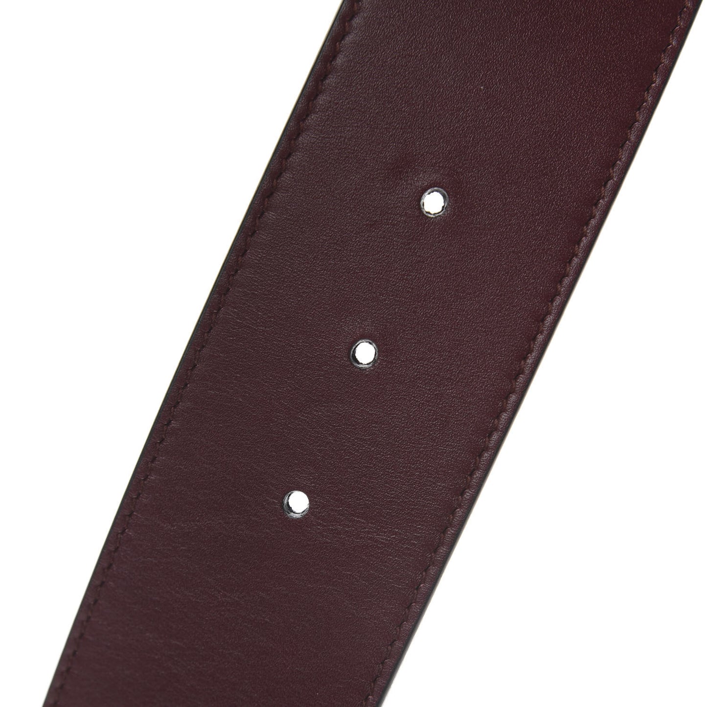 Calfskin Lizard Double G 50mm Belt 100 40 Vintage Bordeaux