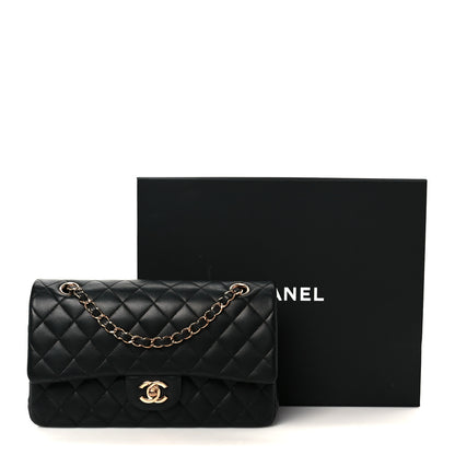 Chanel Lambskin Quilted Medium Double Flap Black 12 of 12