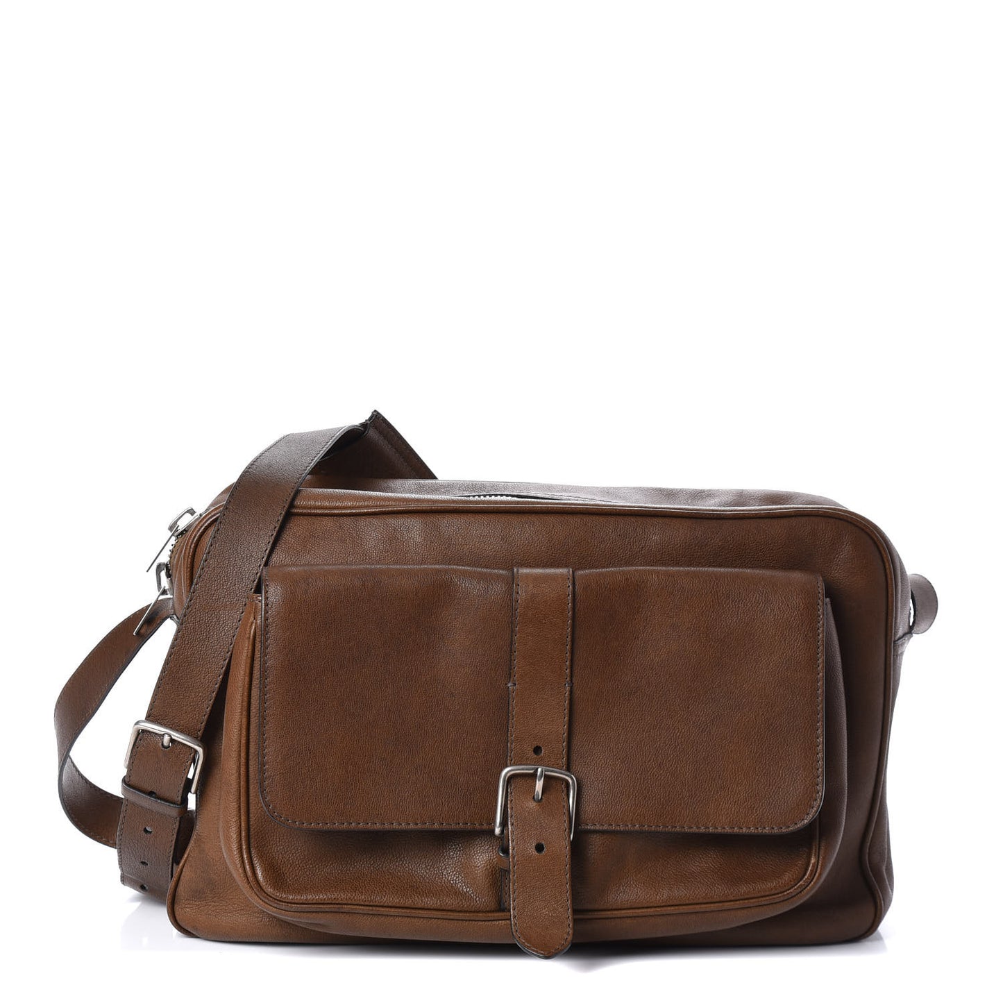 Nappa Mens Satchel Brown