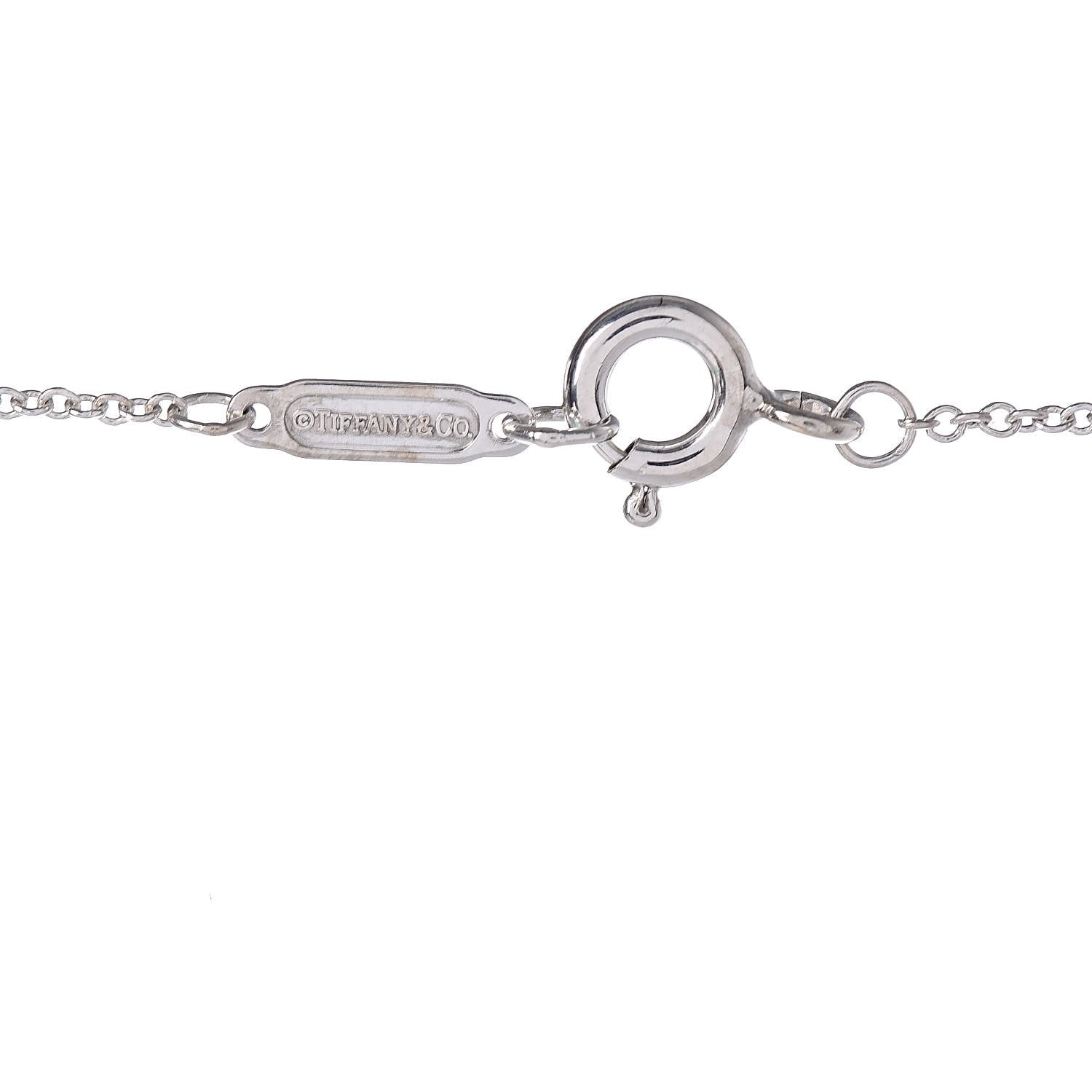 Tiffany Sterling Silver 18K Rose Gold 1837 Interlocking Circles Pendant Necklace 5 of 7