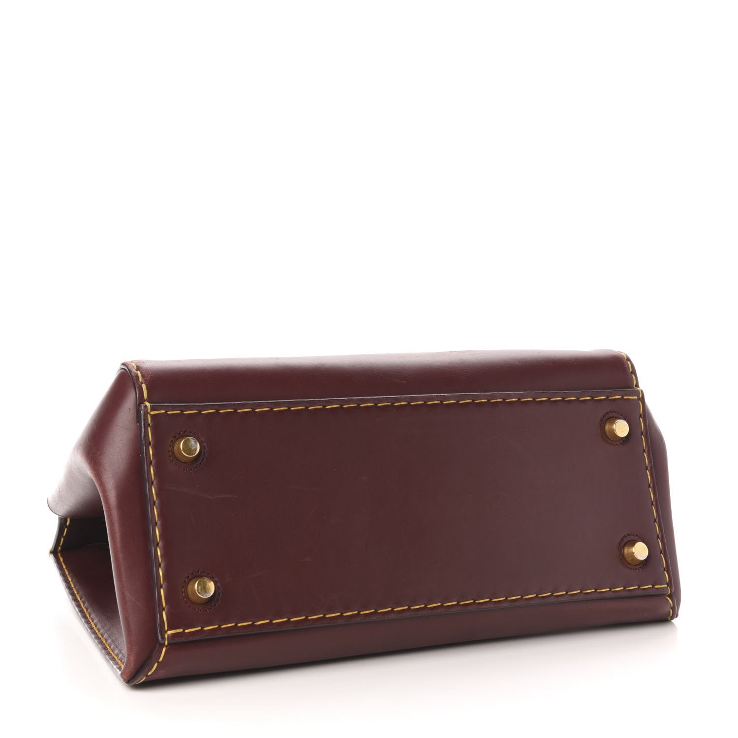 Celine Smooth Calfskin Small Edge Shoulder Bag Burgundy 4 of 16