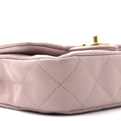 Chanel Caviar Quilted Mini Rectangular Sweetheart Flap Lilac 9 of 11