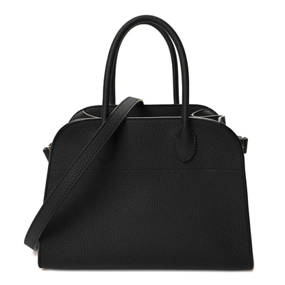 The Row Grained Calfskin Soft Margaux 10 Bag Black 1 of 9