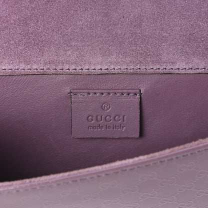Gucci Patent Microguccissima Small Broadway Clutch Argyle Lavender 6 of 8