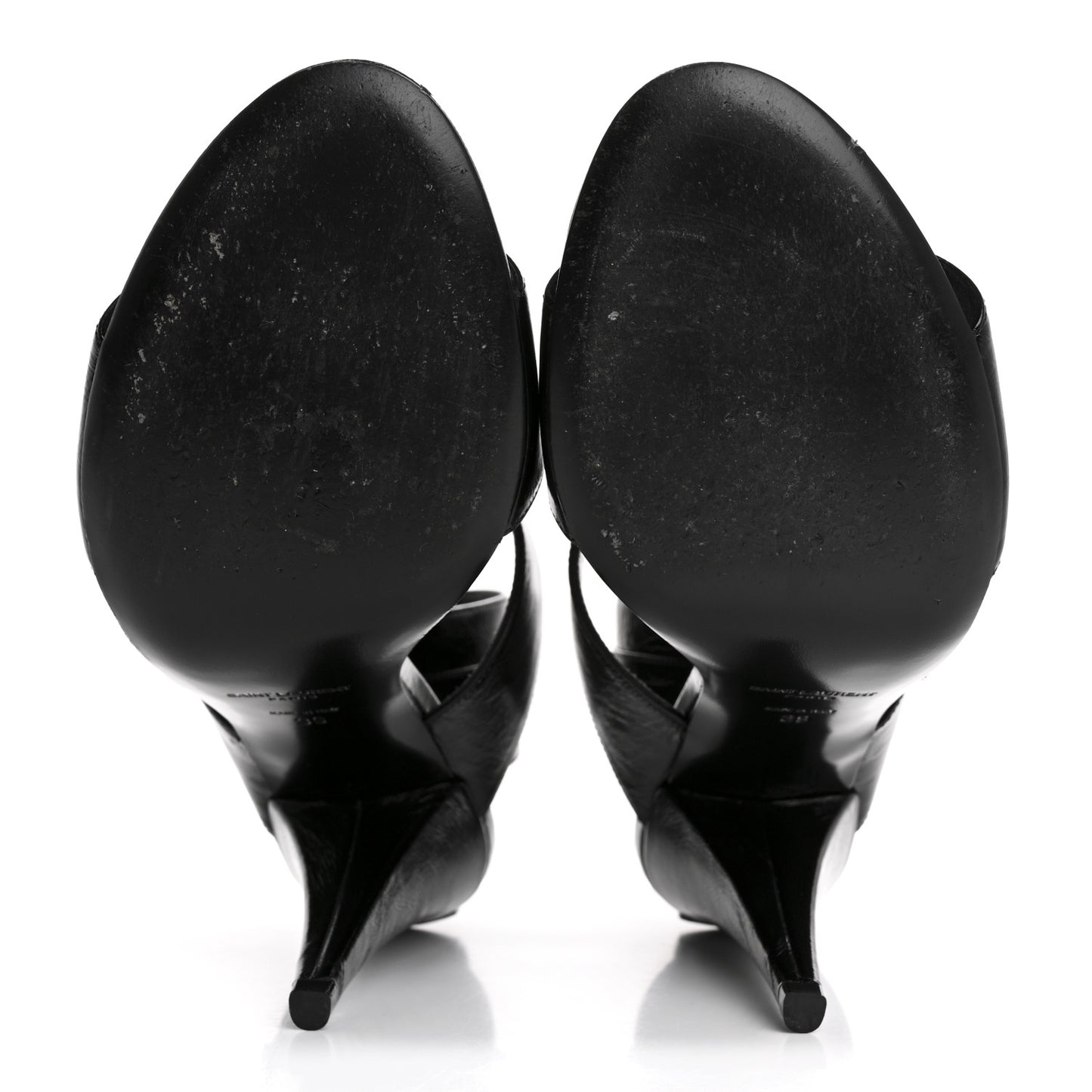 Shiny Calfskin Fetish 105 Sandal 39 Black