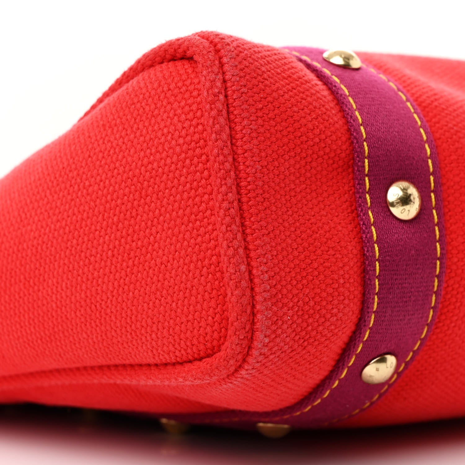 Louis Vuitton Toile Antigua Cabas MM Red Pink 9 of 11