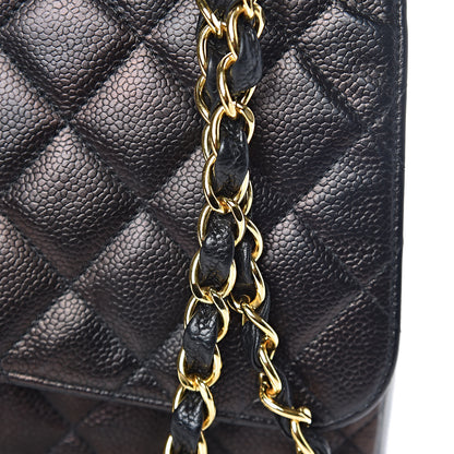 Chanel Caviar Quilted Jumbo Single Flap Black 23 of 27