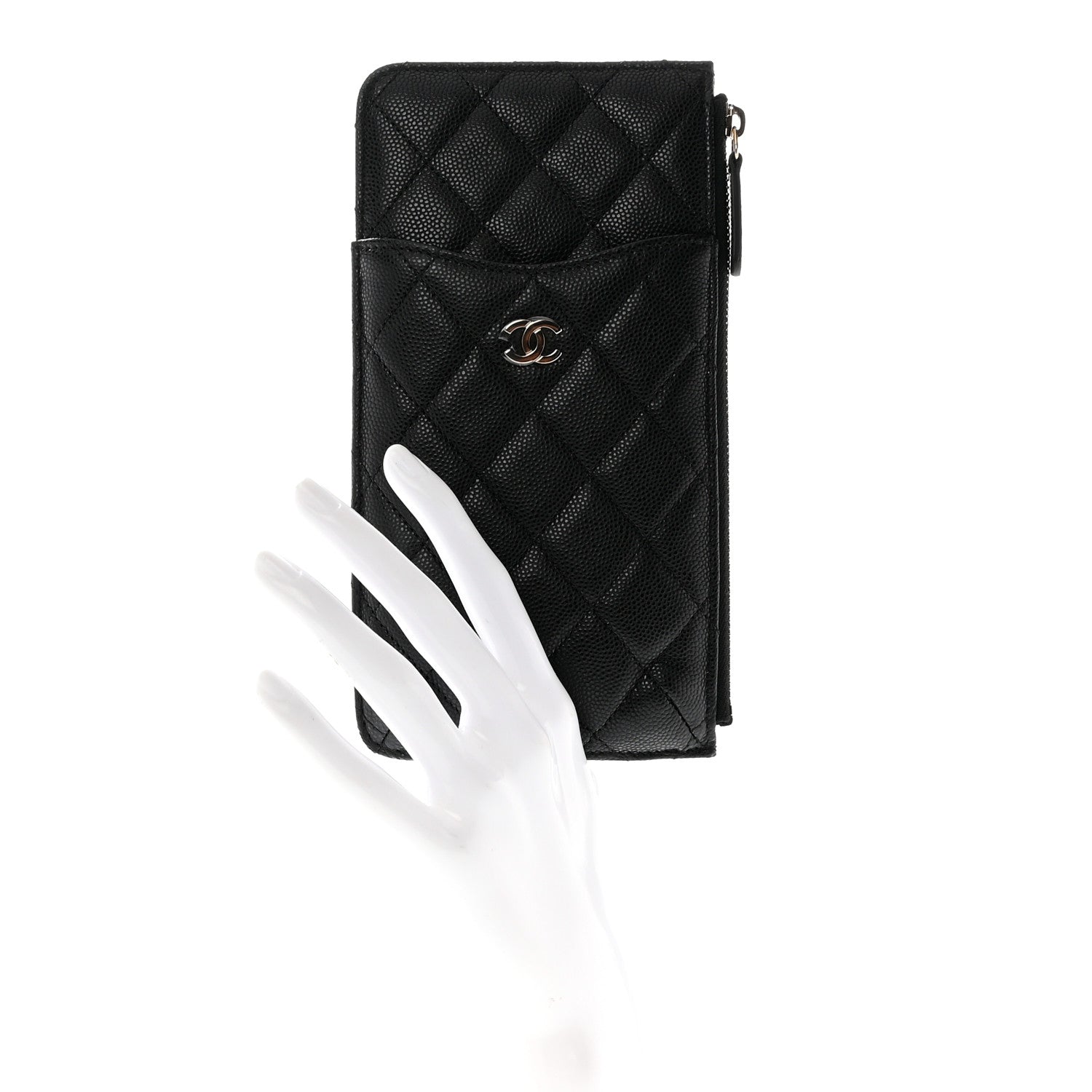 Chanel Caviar Quilted Classic iPhone Pouch Black 2 of 8