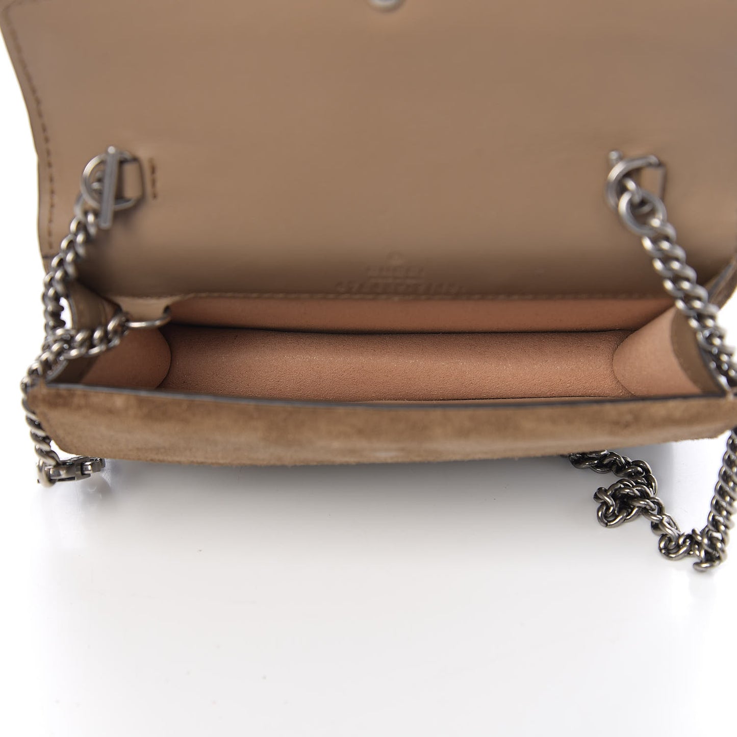 GG Supreme Monogram Super Mini Dionysus Shoulder Bag Taupe