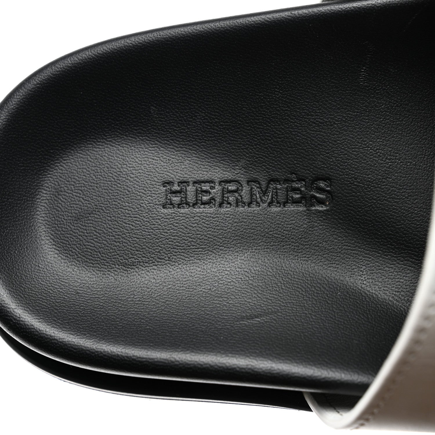 Hermes Calfskin Womens Chypre Sandals 35 White 7 of 9
