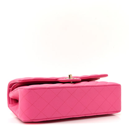Chanel Caviar Quilted Medium Double Flap Dark Pink 4 of 11