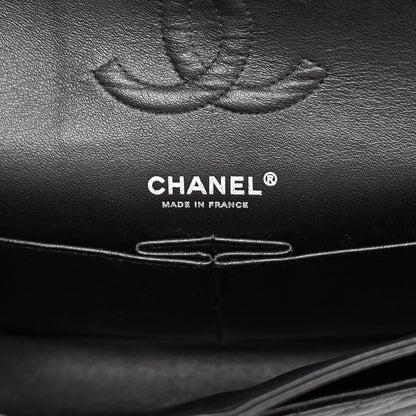 Chanel Lambskin Chevron Quilted Medium Double Flap So Black 6 of 11