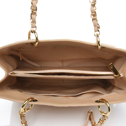 Chanel Caviar Quilted Grand Shopping Tote GST Beige Clair 5 of 9