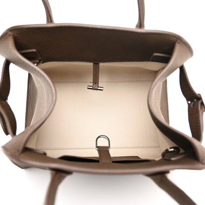 The Row Grained Calfskin Soft Margaux 10 Bag Dark Olive 5 of 10