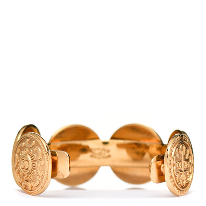 Chanel Metal Coin Cuff Gold 3 of 4
