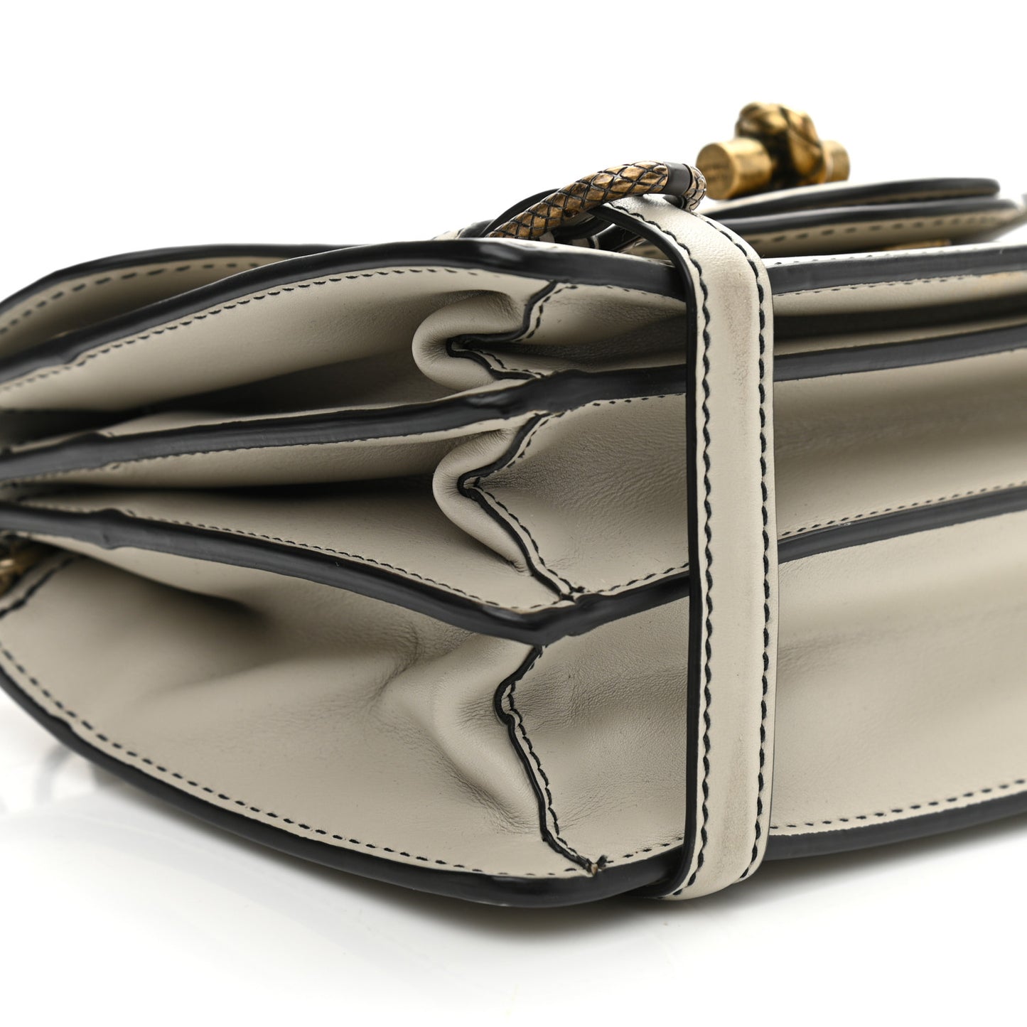 French Calf City Knot Bag Cement