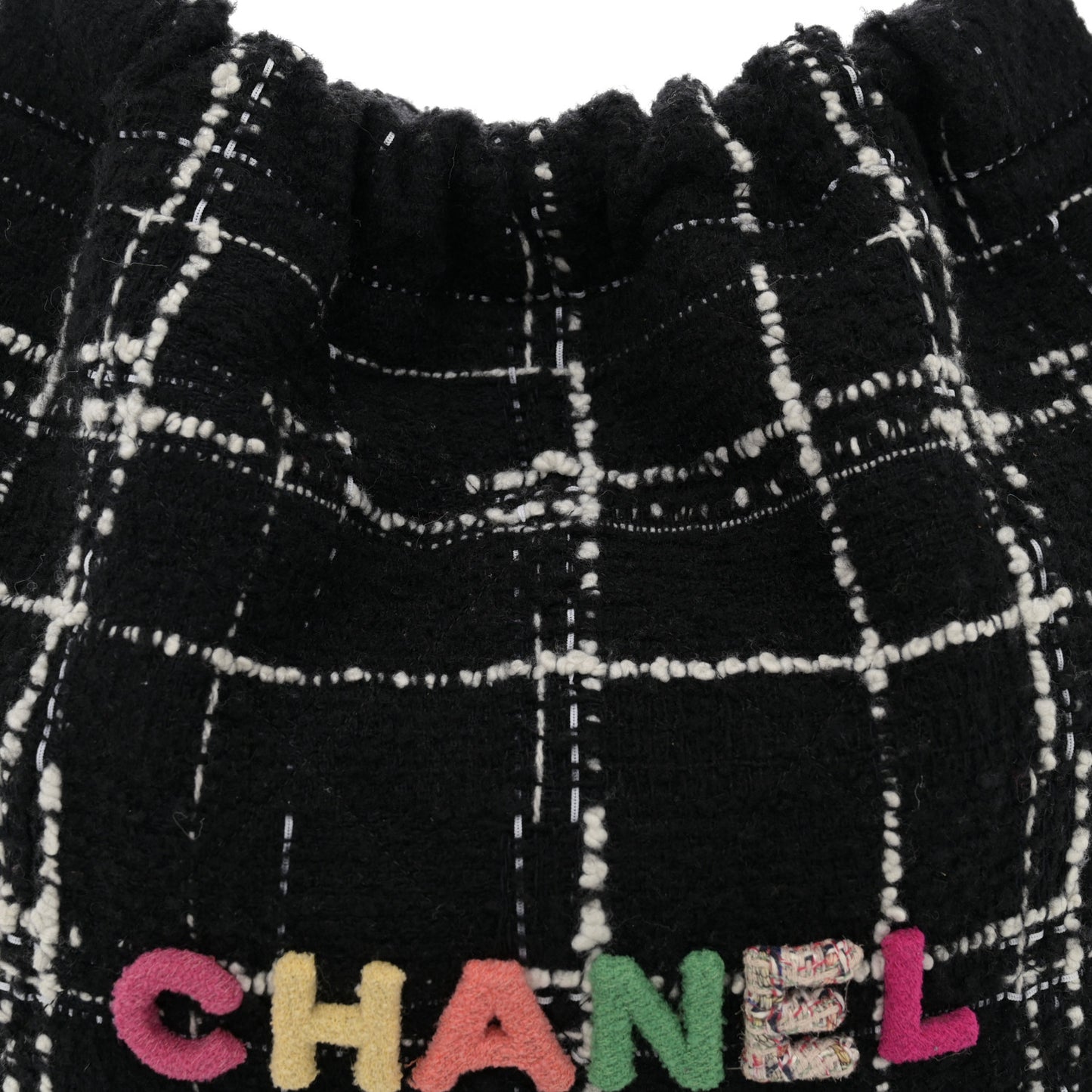 Wool Tweed Quilted Chanel 22 Black Multicolor