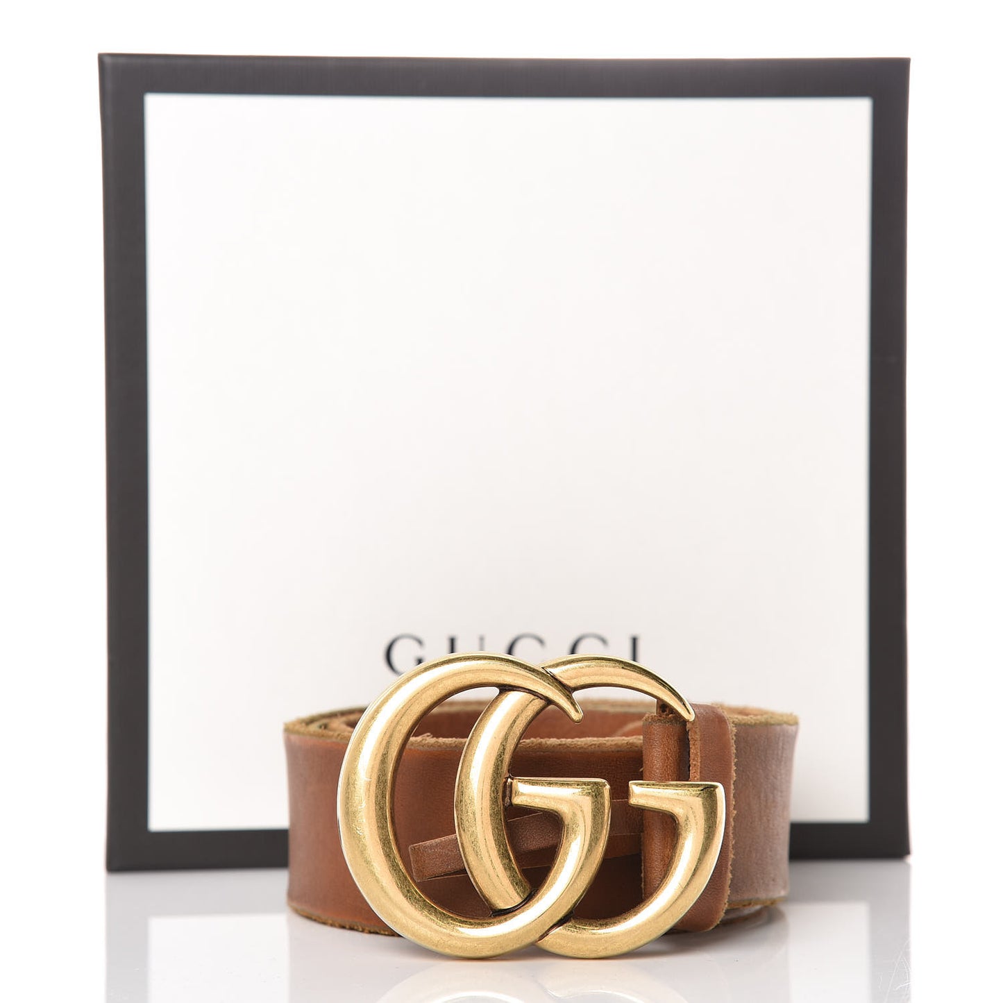 Faded Calfskin Double G 40mm Belt 85 34 Cuir