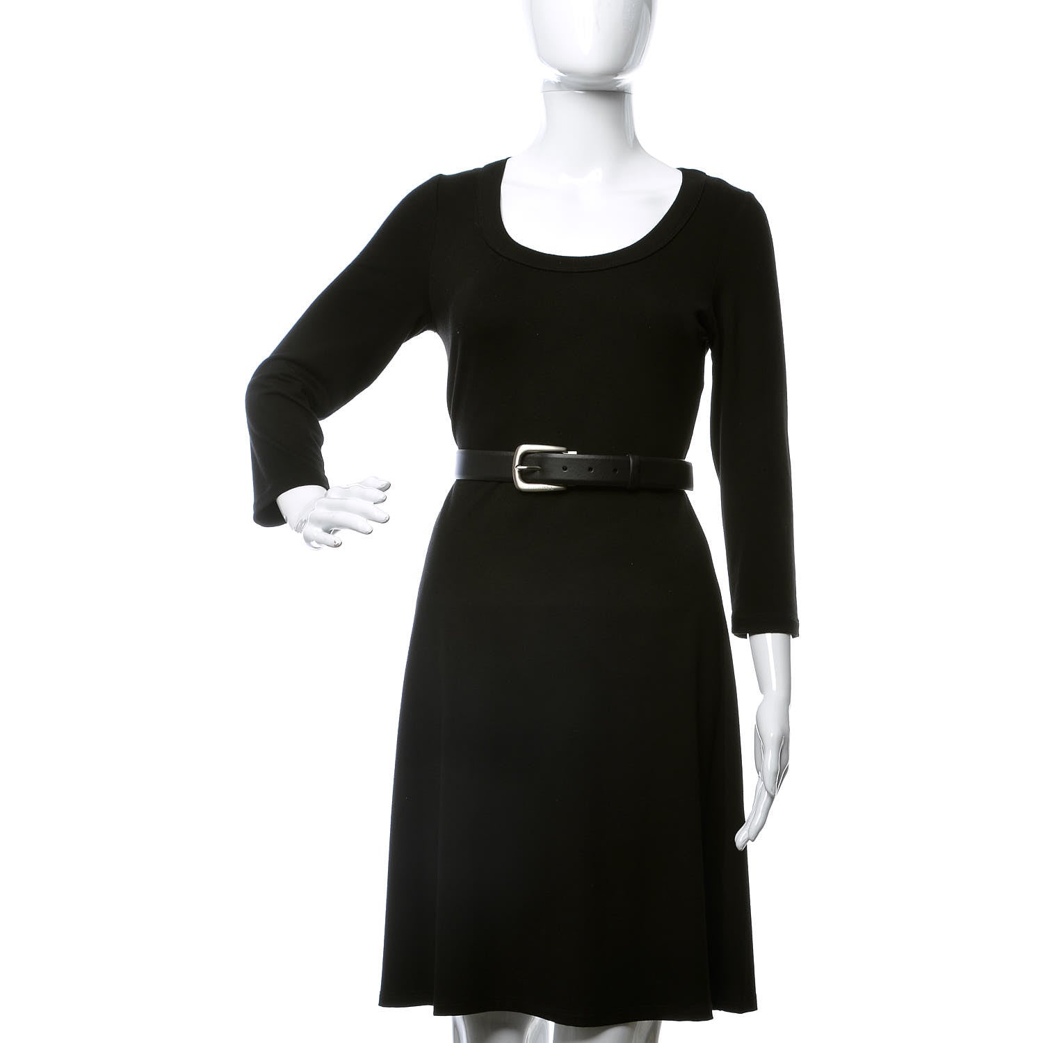 Chanel Calfskin Belt 95 38 Black 2 of 8
