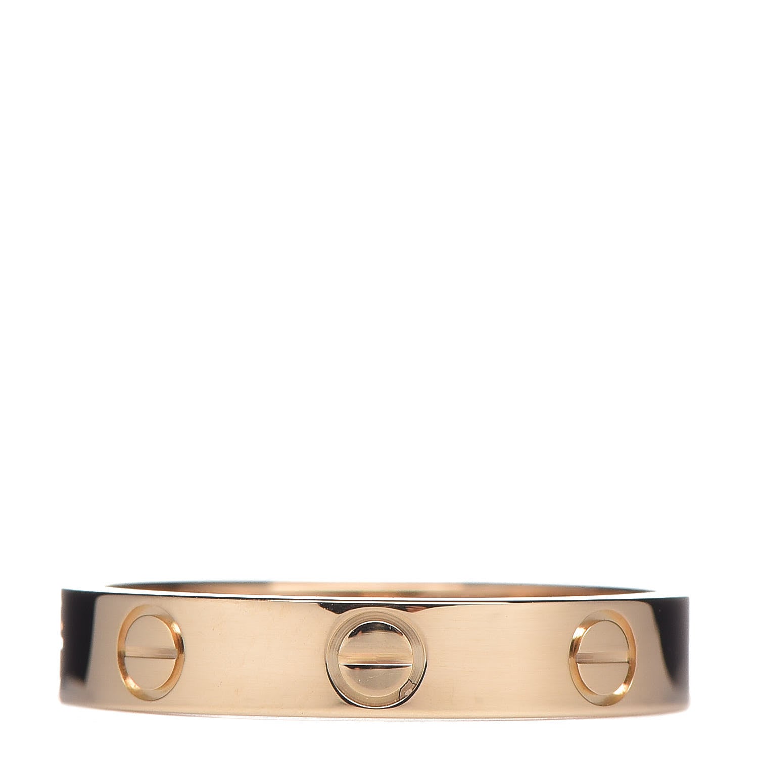 Cartier 18K Yellow Gold 3.5mm LOVE Wedding Band Ring 54 6.75 3 of 5
