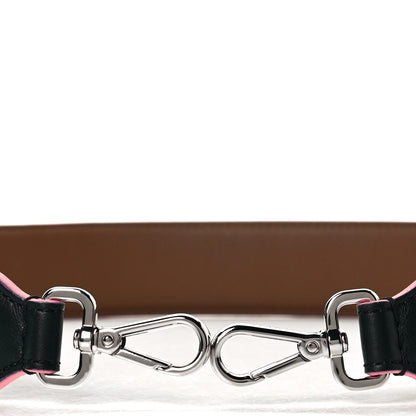 Fendi Vitello Dolce Plexiglass Bi-Color Studded Strap You Black Brownie Multicolor 3 of 5