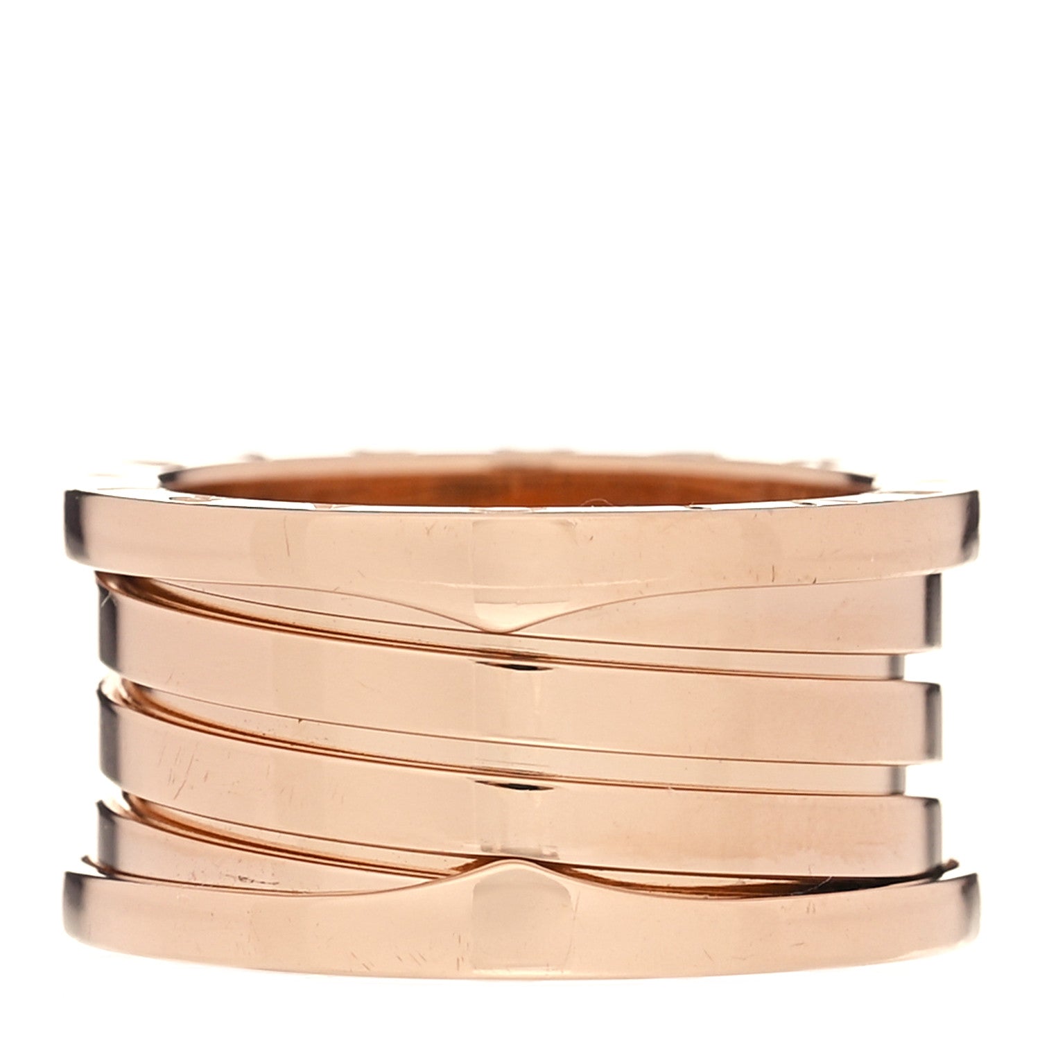 Bulgari 18K Rose Gold B.Zero1 Four-Band Ring 56 7.5 1 of 5