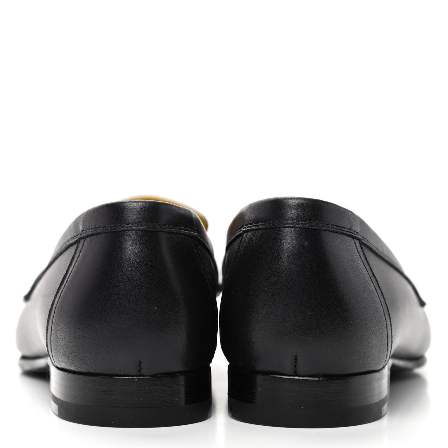 Calfskin Womens Paris Loafers 36.5 Black White
