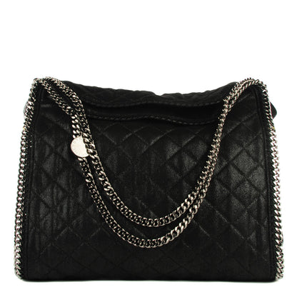 Stella McCartney Shaggy Deer Quilted Big Falabella Black 1 of 9
