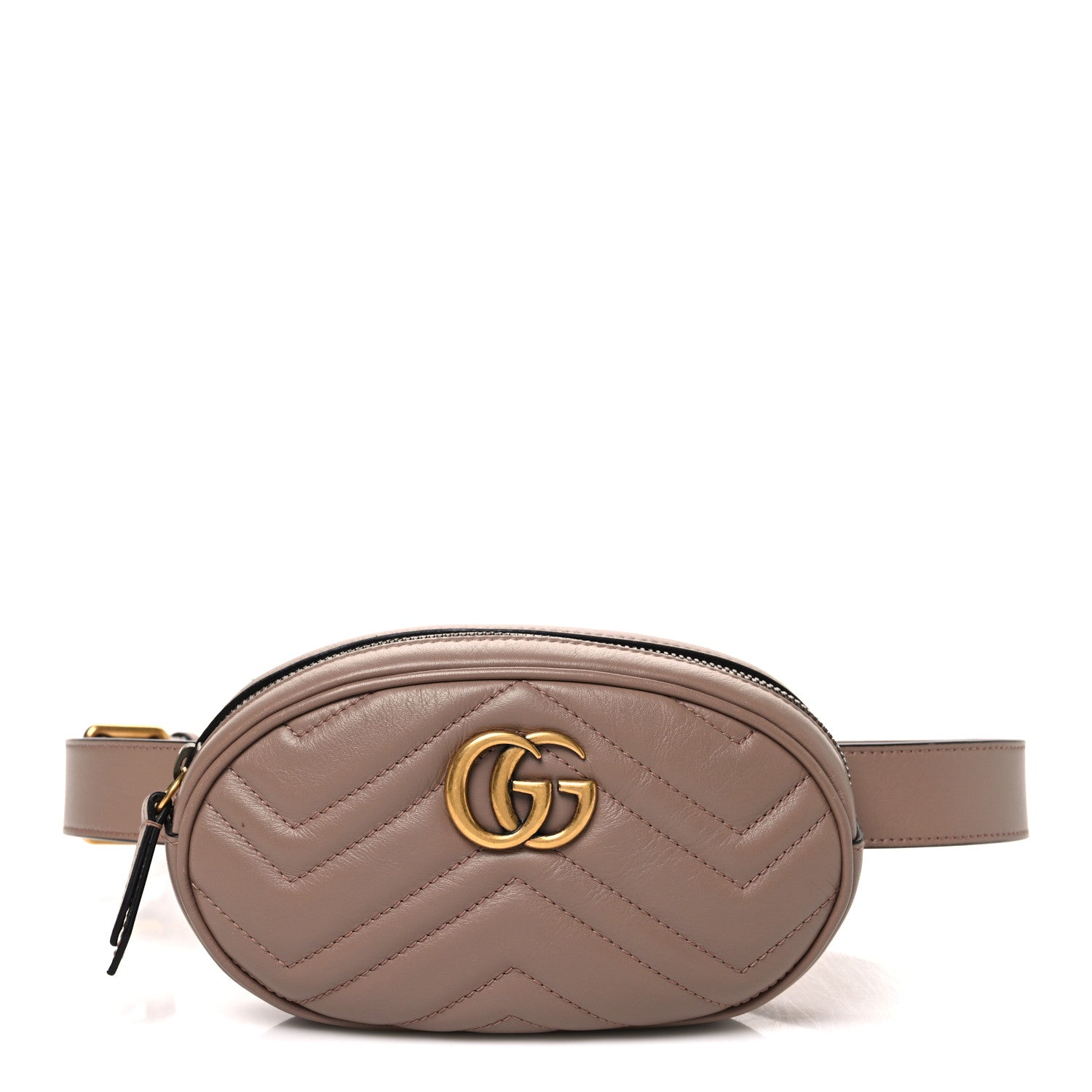 Gucci Calfskin Matelasse GG Marmont Belt Bag 105 42 Porcelain Rose 1 of 11