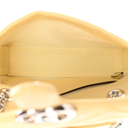 Gucci Lambskin Matelasse Small GG Marmont Shoulder Bag Yellow 5 of 10