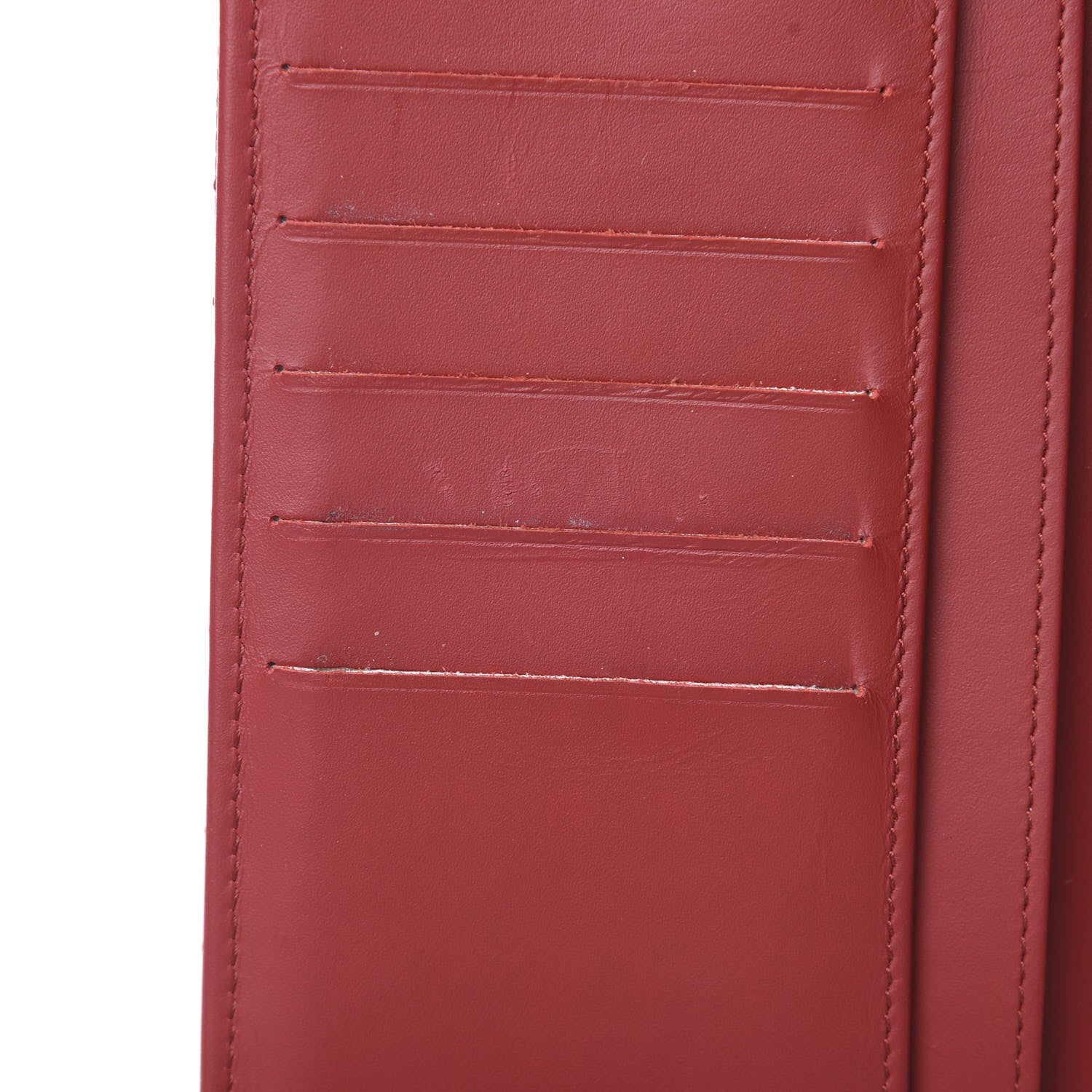 Chanel Caviar Quilted Long Flap Wallet Red 9 of 10