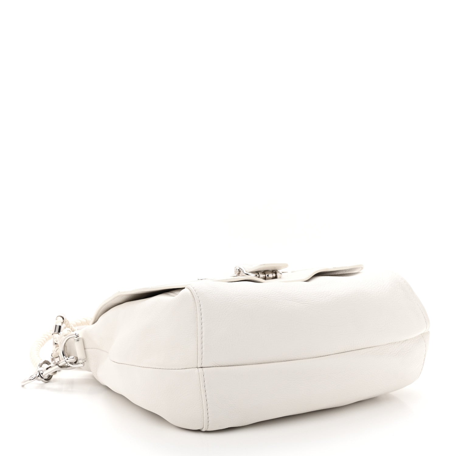 Gucci Calfskin Techno Horsebit Large Flap White 4 of 15